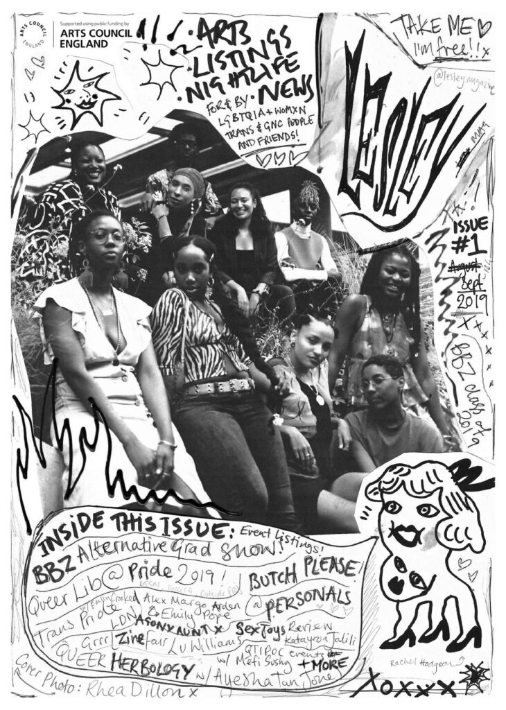 Lesley Magazine cover 2019 ft. BBZ Alternative Grad Show Artists by Rhea Dillon