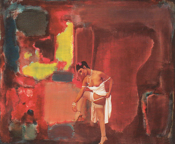 Kat Hudson artist London, Babes on Rothkos collage series