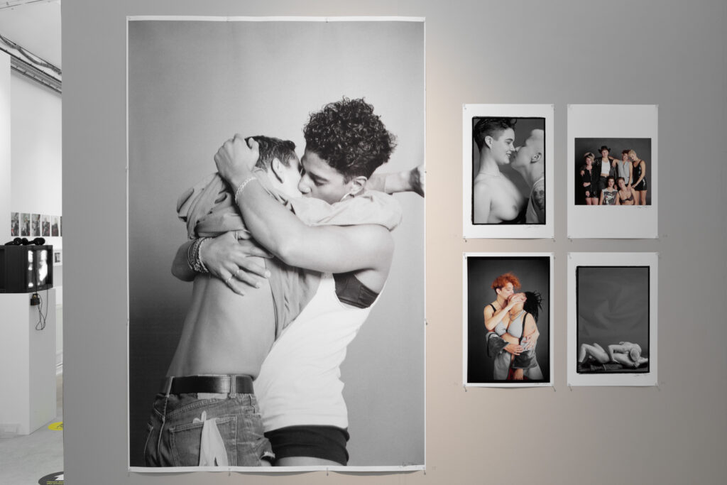 Jessica Tanzer's work on display in The Rebel Dykes Art & Archive Show London 2021