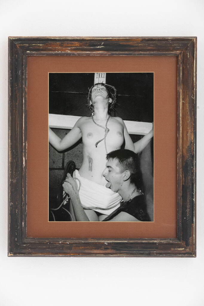 Rebel Dykes - Mark Harriot - Documentation of Performance at Sadie Masies with Mark Harriot and Tessa Boffin