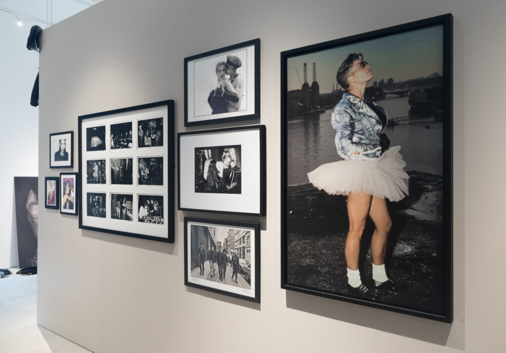 Rebel Dykes - Install shot of works by Del La Grace Volcano
