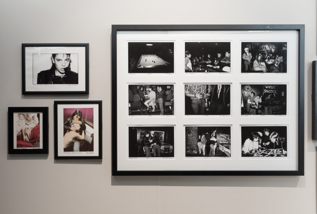 Rebel Dykes - Install shot of works by Del La Grace Volcano