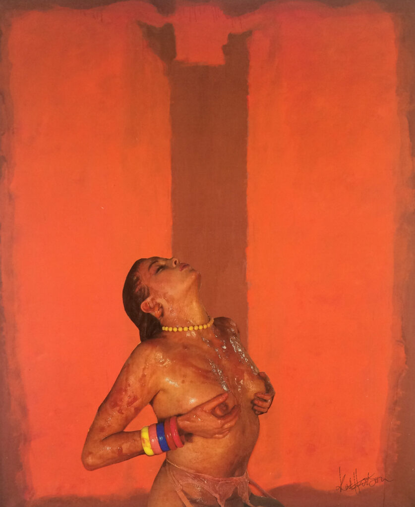 Babe #2, collage by Kat Hudson, Babes on Rothkos series, 2017