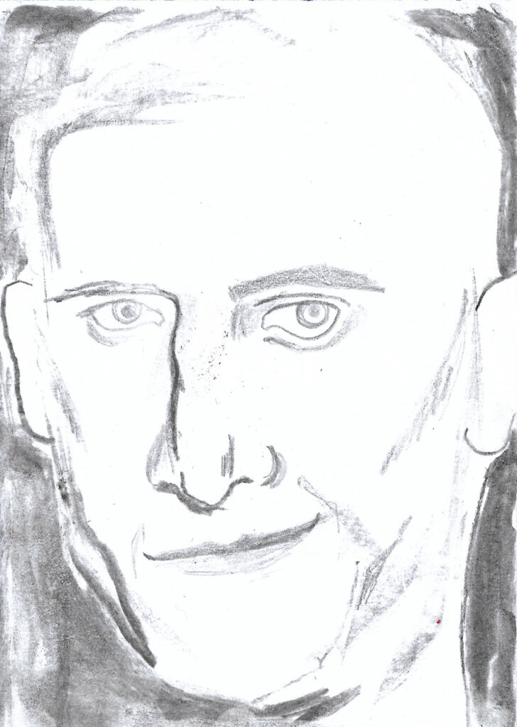 Kat Hudson portrait of Jack Appleyard for NiCKY music video, London 2023