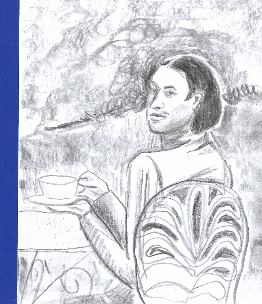 Kat Hudson portrait of Robert Fox for NiCKY music video, London 2023