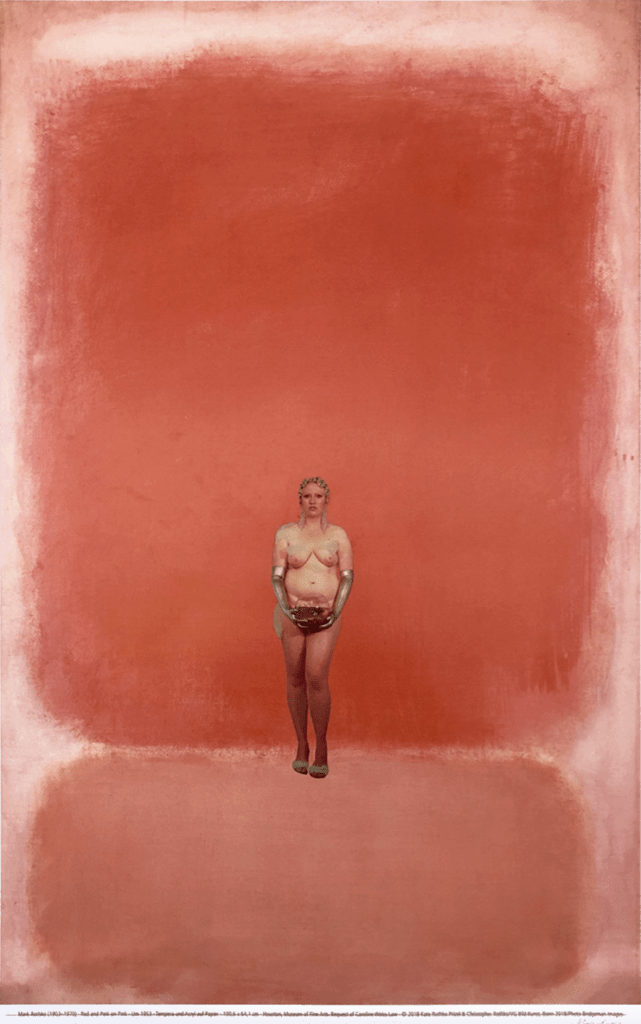 Genn is a Babe, Genn Nomie, collage by Kat Hudson, Babes on Rothkos series, 2019