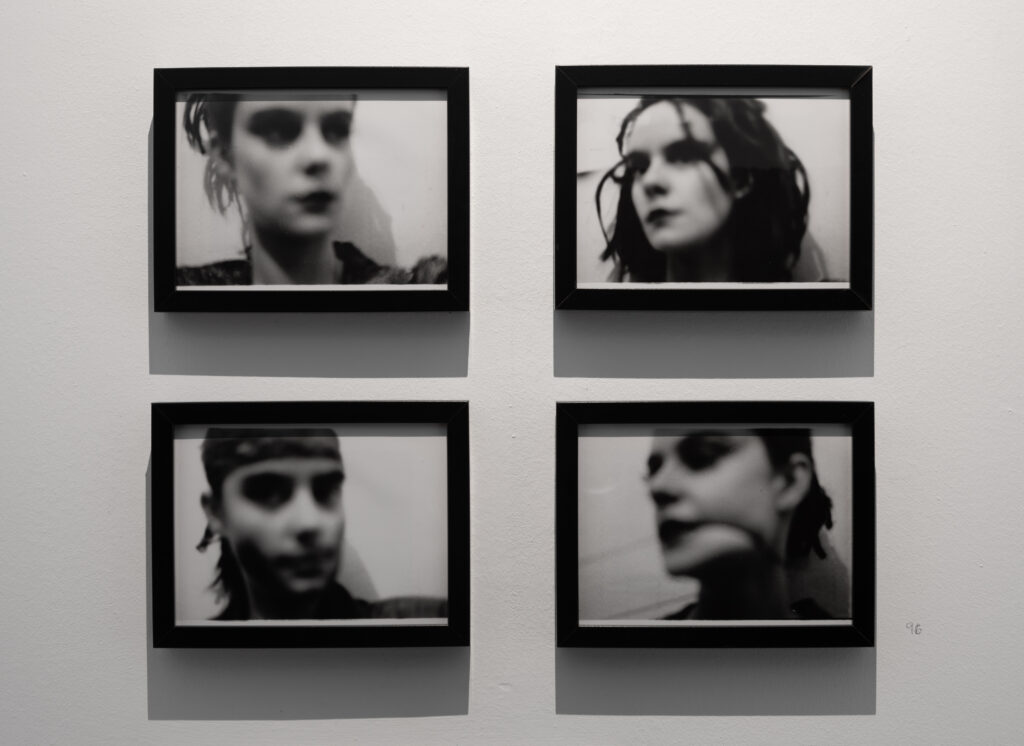 Rebel Dykes - Lou, 1992, 3 Solarised B+W Photos by Atalanta Kernick